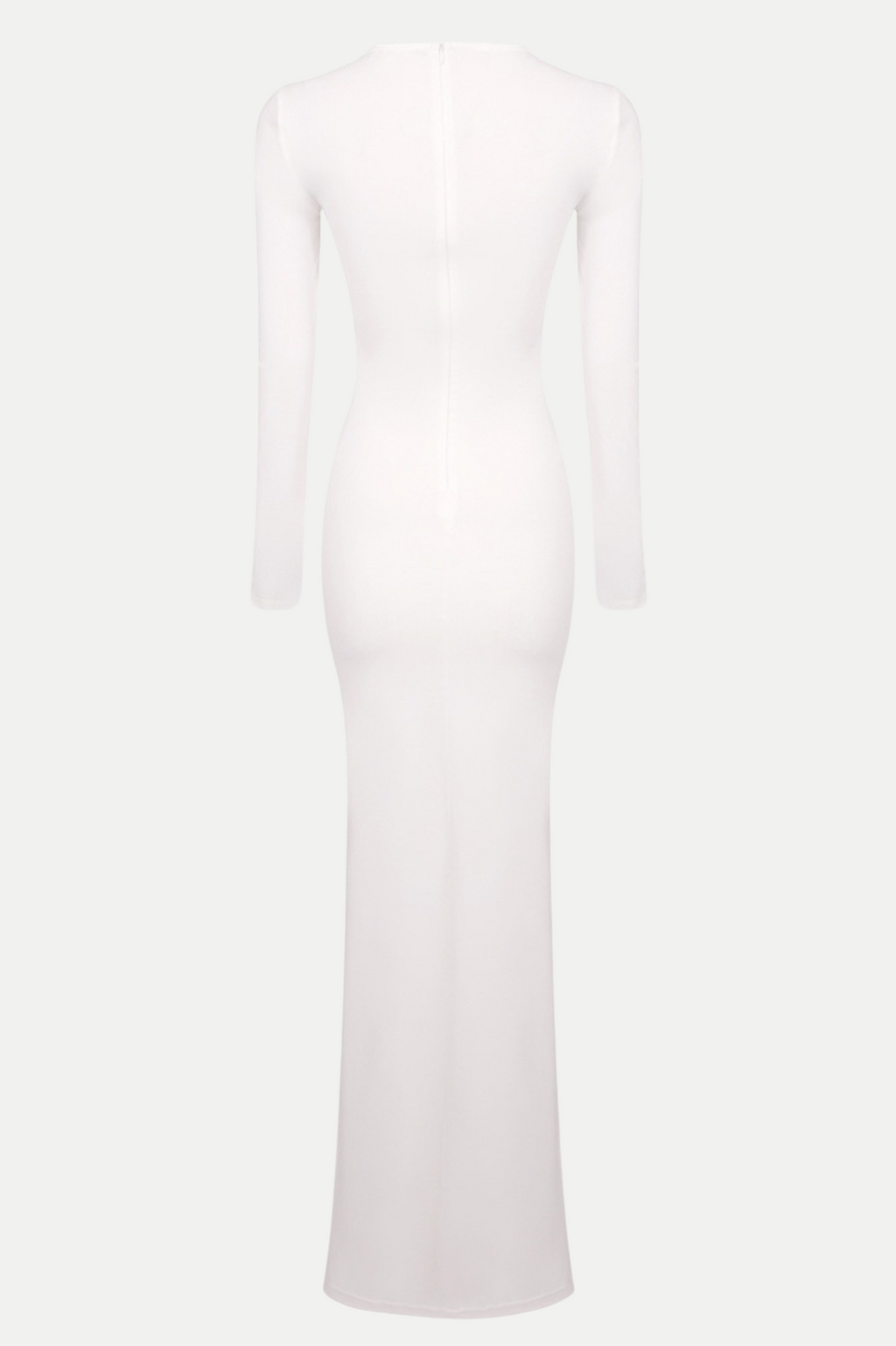 Rosalba Ruched Long Sleeve Maxi Dress - White
