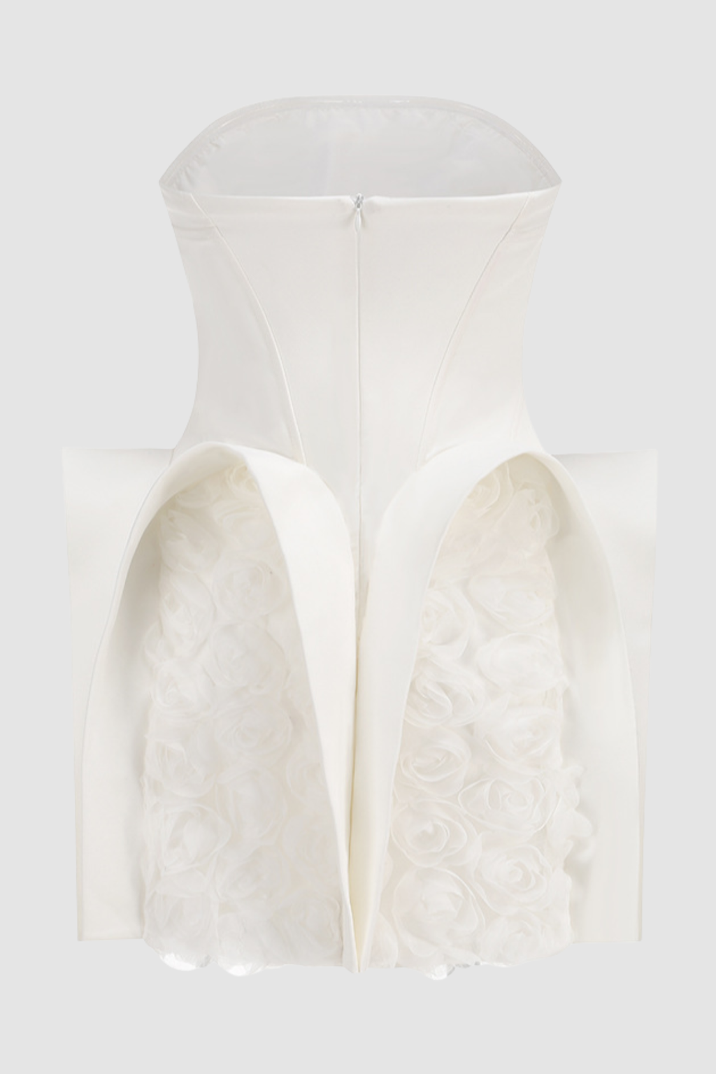 Rosalta Floral Strapless Deconstruct Mini Dress