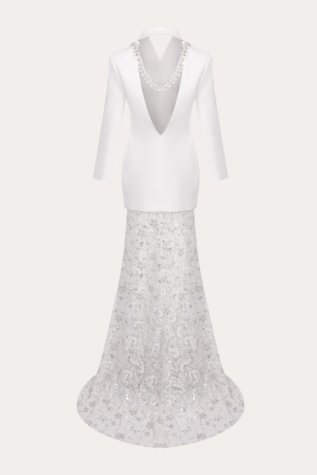 Rumia Crystal Embellished Backless Blazer