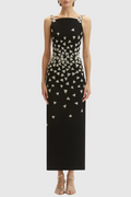 Rupala Crystal Triangle Maxi Bandage Dress