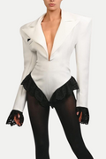 Sabah Lace Romper - White