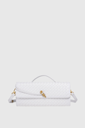 Samiya Woven Clutch Bag  - White