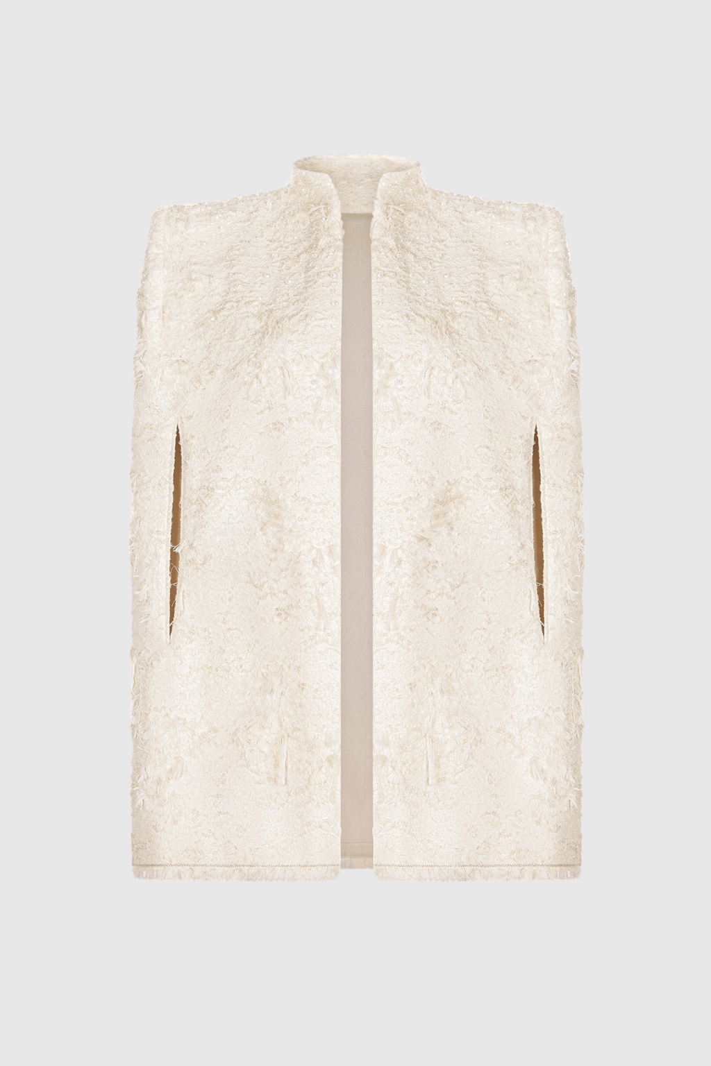 Santos Bow Jacquard Mini Dress - Beige
