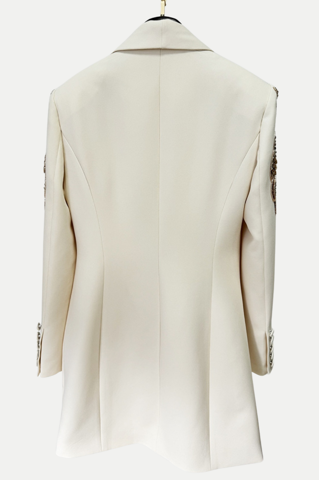Serepta Rhinestone Ruched Blazer Dress