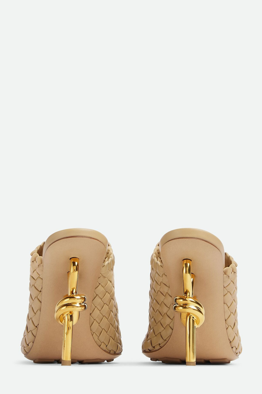 Sierrel Woven Knot Mules - Beige