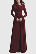 Sriana Asymmetrical Draped Maxi Dress