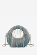 Stephana Rhinestone Denim Bag