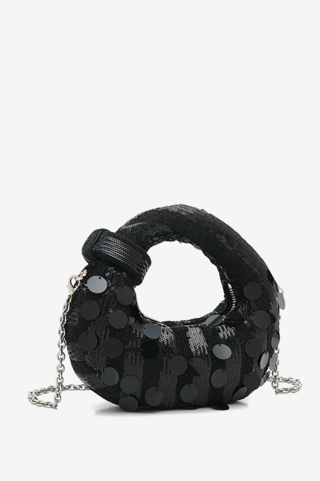 Stephana Sequin Bag - Black