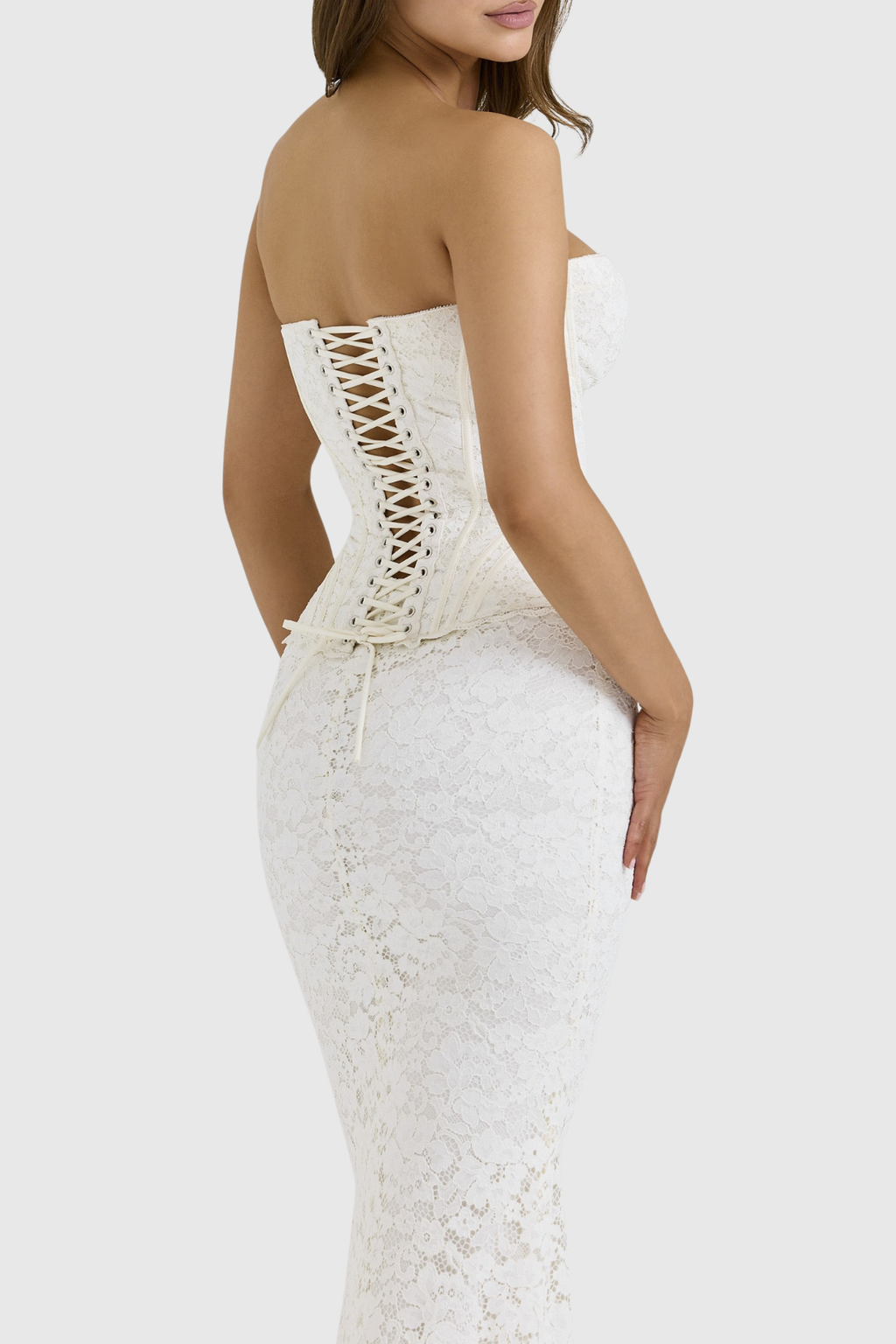 Suzia Lace Corset Maxi Dress