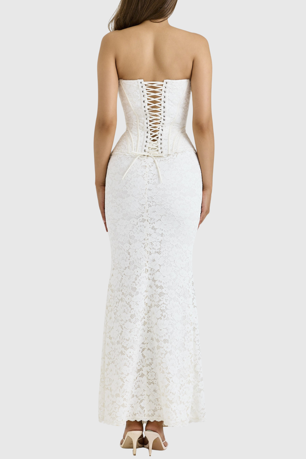 Suzia Lace Corset Maxi Dress