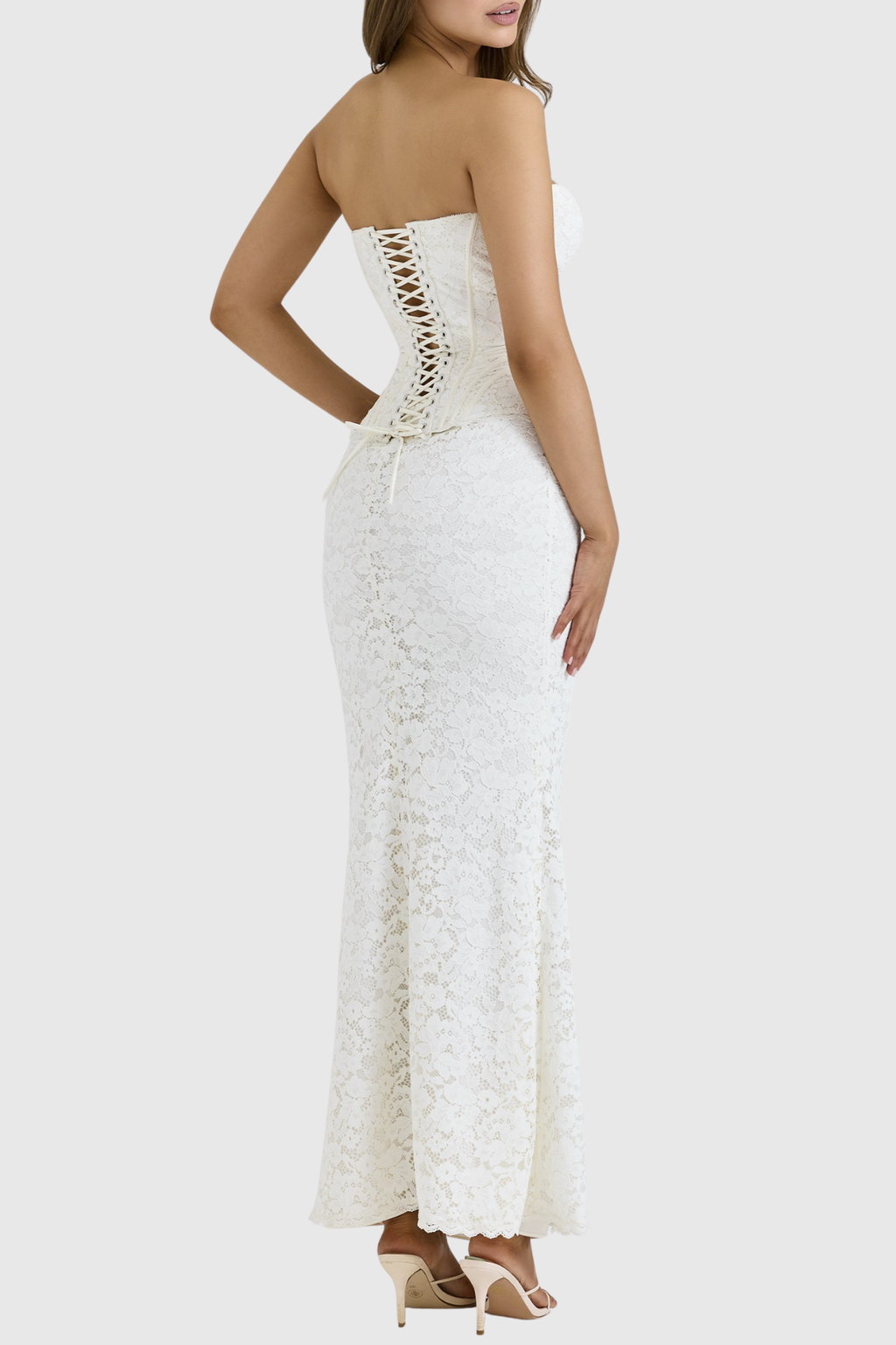 Suzia Lace Corset Maxi Dress