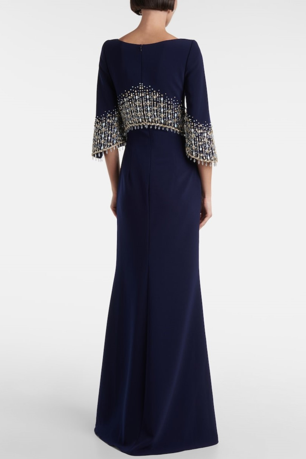 Thaya Crystal Embellished Maxi Dress - Navy