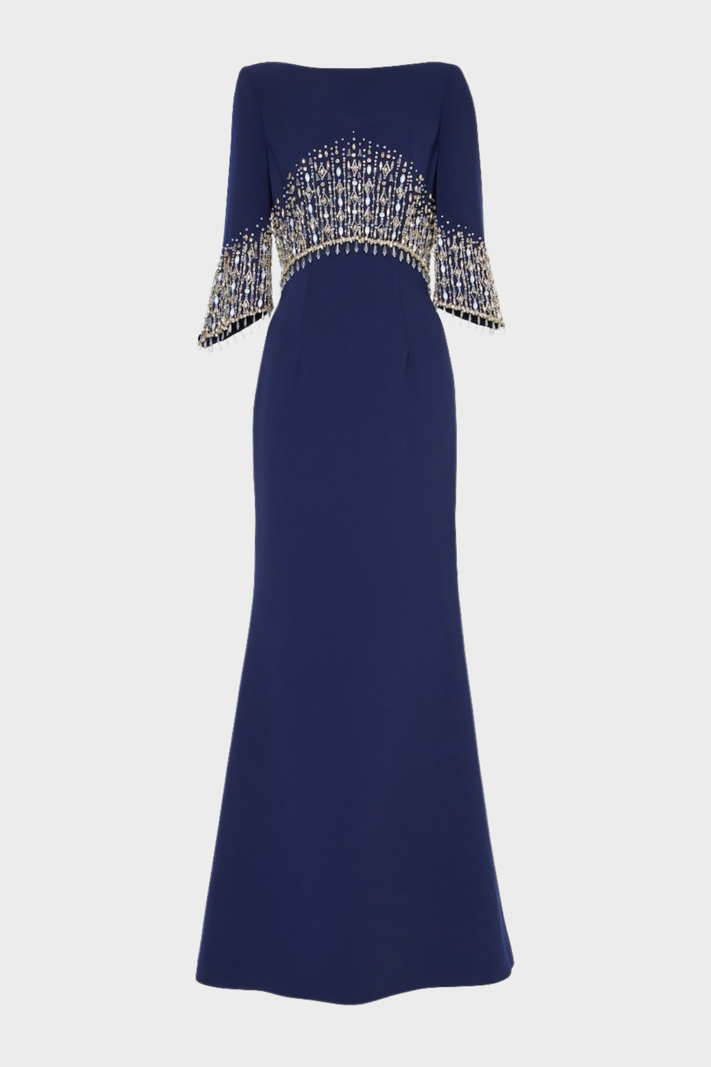 Thaya Crystal Embellished Maxi Dress - Navy