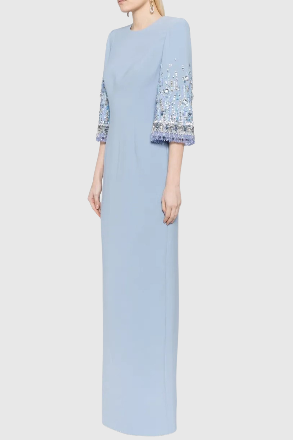 Thista Crystal Embellished Maxi Dress - Blue