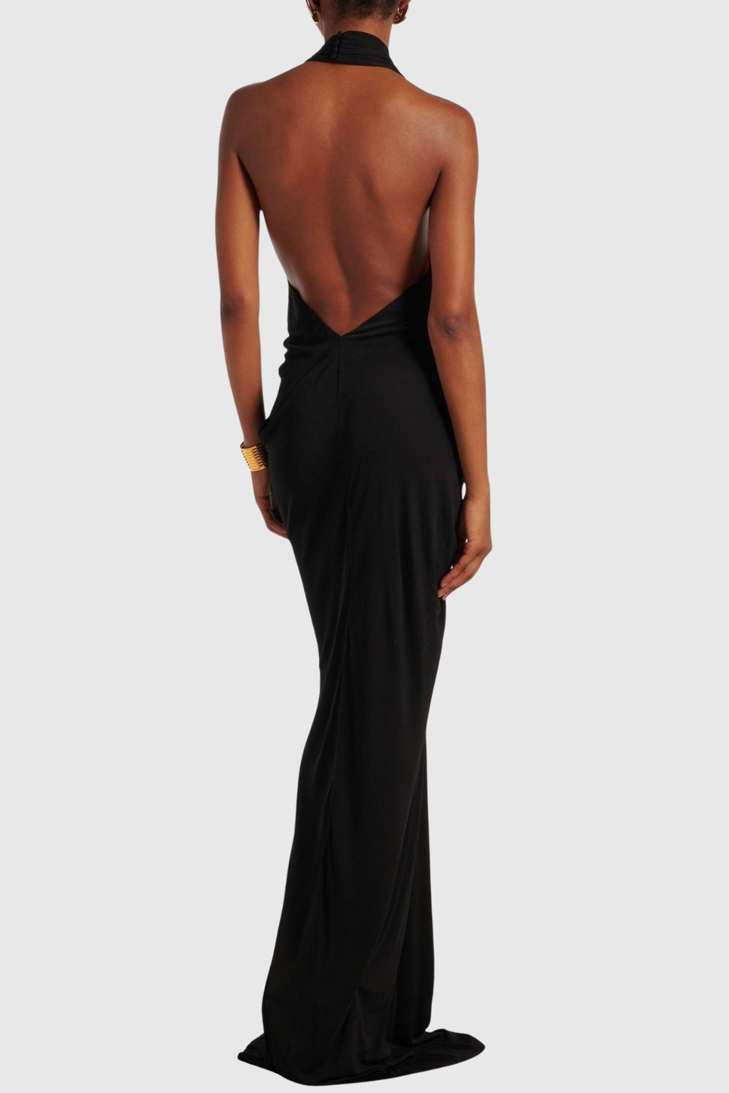 Tilly Halter Ruched Maxi Dress