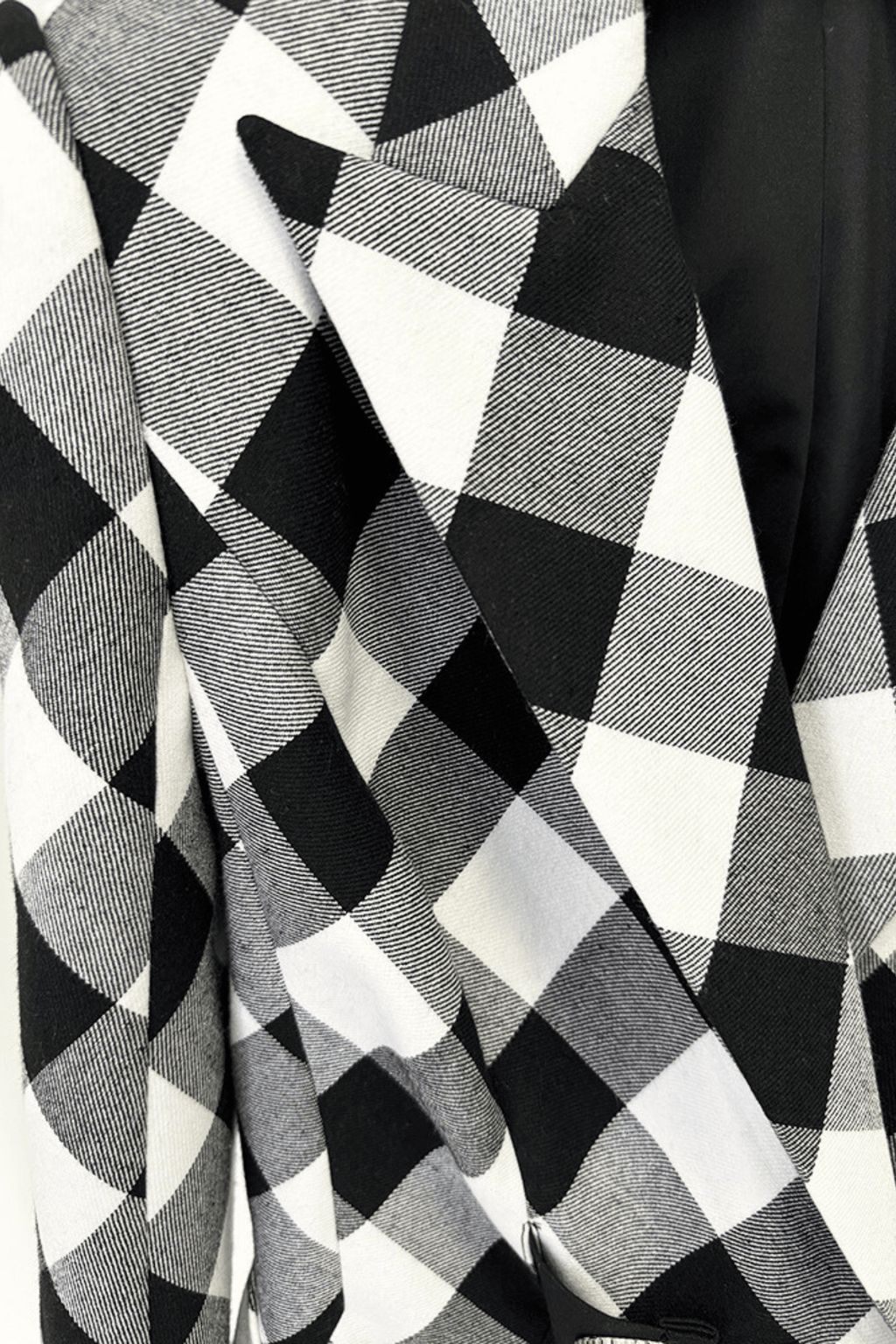 Wyatt Gingham Button Blazer