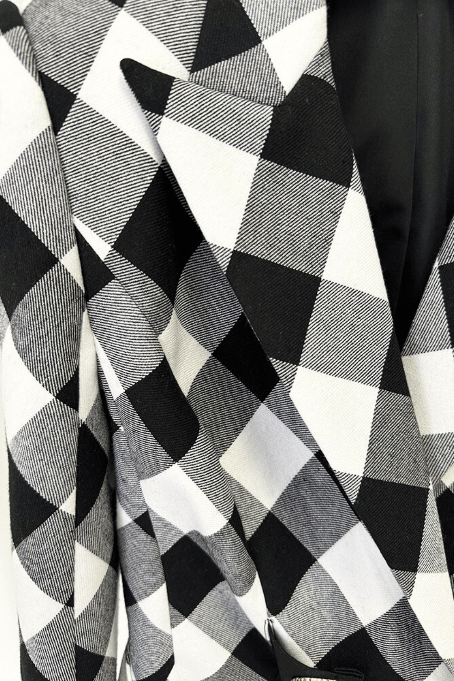 Wyatt Gingham Button Blazer