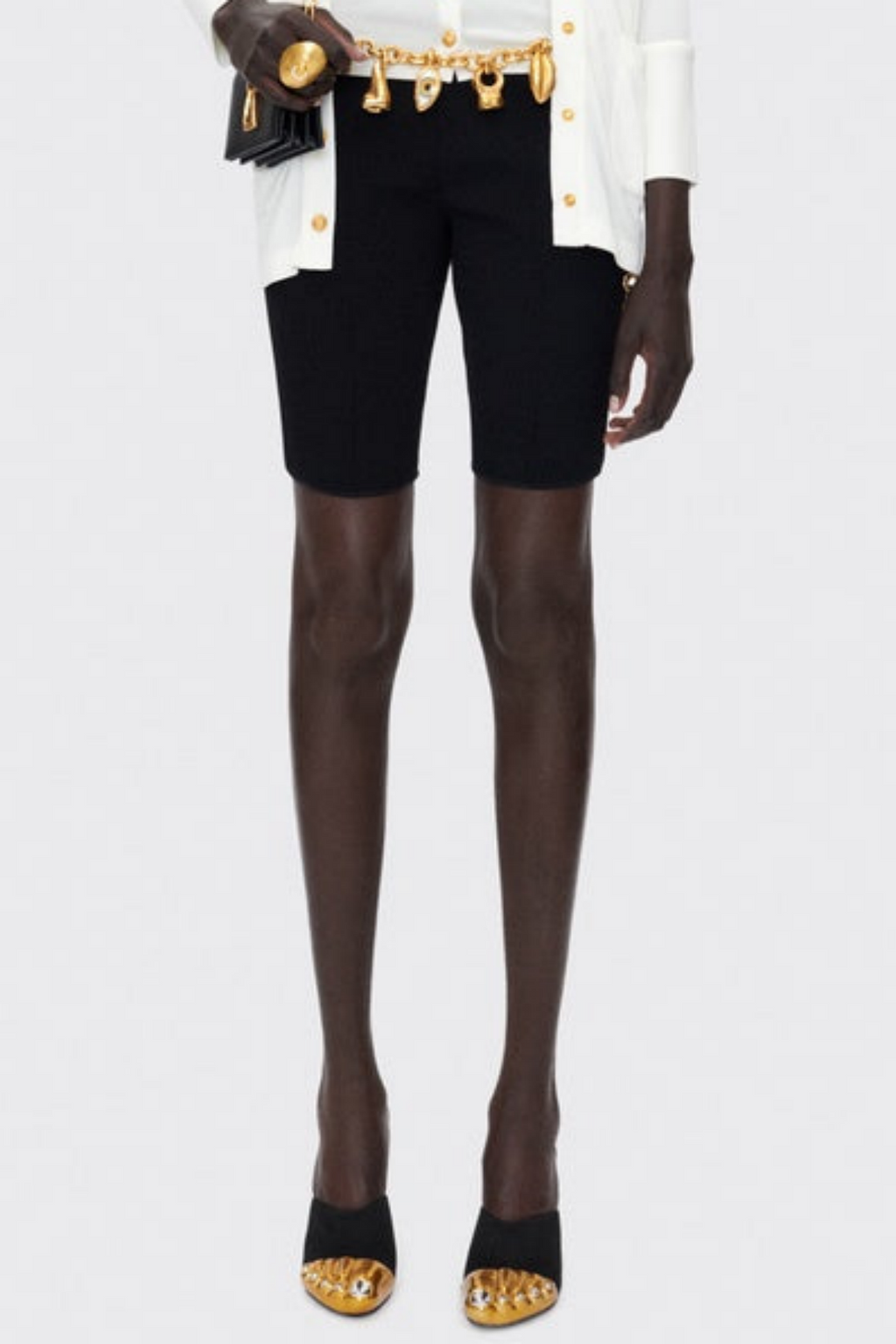 Yanisa Knit Top & Shorts Set - Black