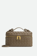 Yaritza Woven Clutch Bag - Brown